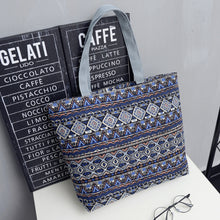 Учитај слику у прегледач галерије, Женска торба са платненом траком за куповину Путна торба великог капацитета на рамену