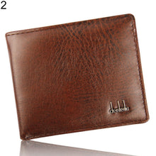 Load image into Gallery viewer, Men's Faux Leather Bifold Wallet Credit/ID Card Coin Holder Slim Short Purse