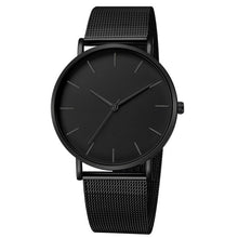 Load image into Gallery viewer, Men Watch Quartz Casual Watches Simple Metal Hour Reloj Quartz Watch Montre Mesh Stainless Steel erkek kol saati masculino clock