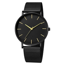 Load image into Gallery viewer, Men Watch Quartz Casual Watches Simple Metal Hour Reloj Quartz Watch Montre Mesh Stainless Steel erkek kol saati masculino clock
