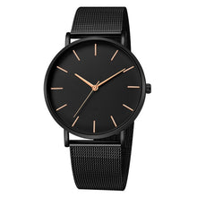 Load image into Gallery viewer, Men Watch Quartz Casual Watches Simple Metal Hour Reloj Quartz Watch Montre Mesh Stainless Steel erkek kol saati masculino clock
