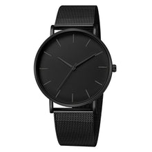 Load image into Gallery viewer, Men Watch Quartz Casual Watches Simple Metal Hour Reloj Quartz Watch Montre Mesh Stainless Steel erkek kol saati masculino clock
