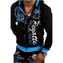 Cargar imagen en el visor de la galería, Zogaa, chándal informal para hombre, sudaderas con capucha de otoño para hombre + conjunto de 2 piezas para correr, chaqueta con estampado de letras, chándal, traje deportivo para hombre
