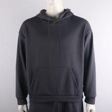 Cargar imagen en el visor de la galería, Chándal de moda para hombre de estilo verde neón, sudadera lisa de 2 piezas de manga larga con capucha y pantalones sueltos, traje deportivo informal para hombre, novedad de 2019, OMSJ