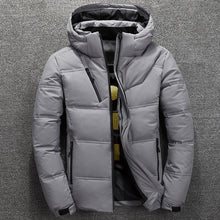 Cargar imagen en el visor de la galería, BOLUBAO 2019 Parkas de invierno para hombre, Parka térmica gruesa de calidad para hombre, prendas de vestir cálidas, chaqueta de plumón de pato blanca a la moda, abrigos para hombre