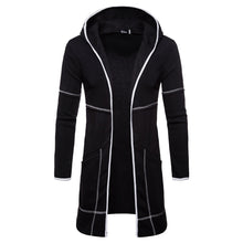 Load image into Gallery viewer, Mens New Style Autumn Winter Coat Warm Trench New Fashion Long Overcoat Casual Solid Outwear Cardigan