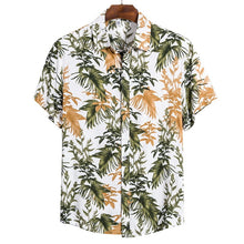 Load image into Gallery viewer, MONERFFI 2020 Quality Harajuku Beach Shirt Men Short Sleeve Hawaiian Shirt Casual Summer Floral Print Men Blouse Loose Surfing