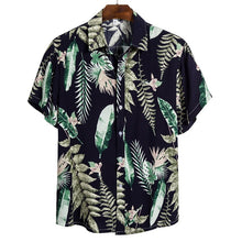 Load image into Gallery viewer, MONERFFI 2020 Quality Harajuku Beach Shirt Men Short Sleeve Hawaiian Shirt Casual Summer Floral Print Men Blouse Loose Surfing