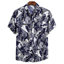 Load image into Gallery viewer, MONERFFI 2020 Quality Harajuku Beach Shirt Men Short Sleeve Hawaiian Shirt Casual Summer Floral Print Men Blouse Loose Surfing