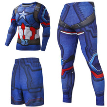 Load image into Gallery viewer, Superhero Compression Tracksuits Men's Sport Suit Quick Dry Running sets Clothes Sports Joggers Training Gym Fitness Man Set