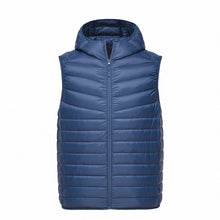 Load image into Gallery viewer, SEMIR Men Quilted Lightweight Hooded Down Vest with Zip Pocket Hooded Puffer Vest Chinlon Lined with Inner Pocket Zip Closure