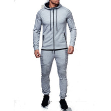 Load image into Gallery viewer, ZOGGA Fashion Jacket + pants Sportswear Men Tracksuit Hoodie Spring Autumn Men Brand Clothes Hoodies Mens Track Suit Set