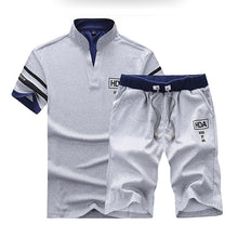 Load image into Gallery viewer, New Fashion Sportsuit and Tee Shirt Set Mens T Shirt Shorts + Short Pants Men Summer Tracksuit Men Casual Brand Tee Shirts 2019