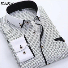 Load image into Gallery viewer, BOLUBAO Casual Brand Men Dress Shirt New Men's Slim Wild Business Shirt Male Print Long Sleeve Shirts Tops