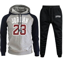 Load image into Gallery viewer, Jordan 23 2019 Mens Sets Hoodies+Pants Autumn Winter Men Hooded Sweatshirt Fleece Hoodie Pant 2 Piece Set Suits Streetwear Hoody