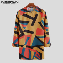 Load image into Gallery viewer, INCERUN Vintage Dashiki Shirt Men African Printed Long Sleeve Round Neck 2019 Loose Long Tops Casual Men African Clothes S-5XL