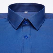 Load image into Gallery viewer, Men's Long Sleeve Standard-fit Solid Basic Dress Shirt Patch Single Pocket High-quality Formal Social White Work Office Shirts