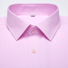 Load image into Gallery viewer, Men's Long Sleeve Standard-fit Solid Basic Dress Shirt Patch Single Pocket High-quality Formal Social White Work Office Shirts