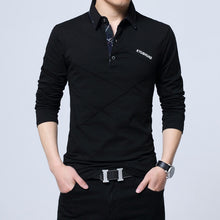 Load image into Gallery viewer, ARCSINX 5XL Polo Shirt Men Plus Size 3XL 4XL Autumn Winter Brand Men's Polo Shirt Long Sleeve Casual Male Shirt Mens polo Shirts