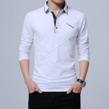 Load image into Gallery viewer, ARCSINX 5XL Polo Shirt Men Plus Size 3XL 4XL Autumn Winter Brand Men's Polo Shirt Long Sleeve Casual Male Shirt Mens polo Shirts