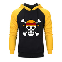 Cargar imagen en el visor de la galería, Conjuntos de Anime de una pieza para hombre, sudaderas con capucha, pantalones, Sudadera con capucha de Calavera Luffy, pantalón, Otoño Invierno 2019, pantalones de chándal informales de 2 piezas con capucha