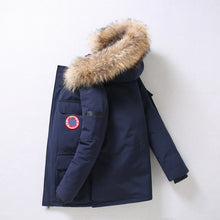 Load image into Gallery viewer, 90%Down Jackets Men Winter Jacket Men Fashion Thick Warm Parkas Fur White Duck Down Coats Casual Man Waterproof Down Jackets 165