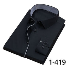 Cargar imagen en el visor de la galería, DAVYDAISY, gran oferta, camisa manga larga para hombre de alta calidad, sarga, informal liso, camisa Formal de negocios, camisas de vestir de marca para hombre DS085