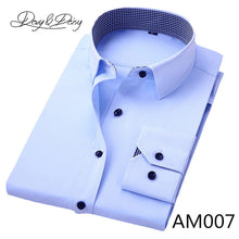 Cargar imagen en el visor de la galería, DAVYDAISY, gran oferta, camisa manga larga para hombre de alta calidad, sarga, informal liso, camisa Formal de negocios, camisas de vestir de marca para hombre DS085