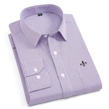 Cargar imagen en el visor de la galería, Dudalina, novedad de 2020, camisas de manga larga para hombre, camisa informal a rayas de corte clásico, cómoda, suave, informal, con botones, camisetas informales para hombre