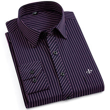 Cargar imagen en el visor de la galería, Dudalina, novedad de 2020, camisas de manga larga para hombre, camisa informal a rayas de corte clásico, cómoda, suave, informal, con botones, camisetas informales para hombre