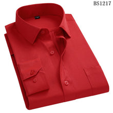 Cargar imagen en el visor de la galería, Plus talla grande 8XL 7XL 6XL 5XL 4XL camisa de manga larga informal de negocios para hombre con rayas clásico camisas de vestir sociales para hombre púrpura azul