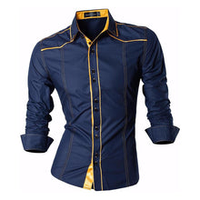 Cargar imagen en el visor de la galería, Jeansian primavera otoño características camisas hombres Casual Jeans camisa nueva llegada manga larga Casual Slim Fit camisas masculinas Z030
