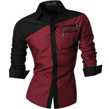 Cargar imagen en el visor de la galería, Jeansian primavera otoño características camisas hombres Casual Jeans camisa nueva llegada manga larga Casual Slim Fit camisas masculinas Z030