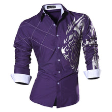 Cargar imagen en el visor de la galería, Jeansian primavera otoño características camisas hombres Casual Jeans camisa nueva llegada manga larga Casual Slim Fit camisas masculinas Z030