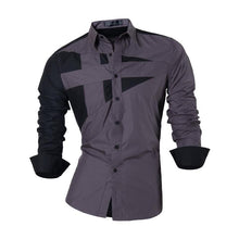 Cargar imagen en el visor de la galería, Jeansian primavera otoño características camisas hombres Casual Jeans camisa nueva llegada manga larga Casual Slim Fit camisas masculinas Z030