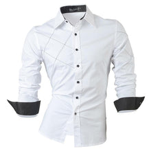 Cargar imagen en el visor de la galería, Jeansian primavera otoño características camisas hombres Casual Jeans camisa nueva llegada manga larga Casual Slim Fit camisas masculinas Z030