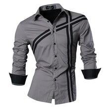 Cargar imagen en el visor de la galería, Jeansian primavera otoño características camisas hombres Casual Jeans camisa nueva llegada manga larga Casual Slim Fit camisas masculinas Z030