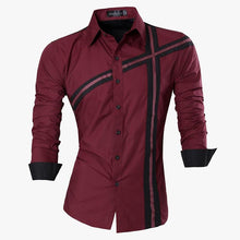 Cargar imagen en el visor de la galería, Jeansian primavera otoño características camisas hombres Casual Jeans camisa nueva llegada manga larga Casual Slim Fit camisas masculinas Z030