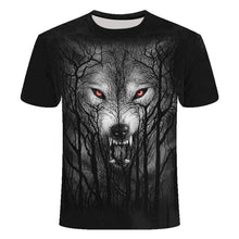 Cargar imagen en el visor de la galería, Camisetas de verano para hombre, camisetas informales de manga corta con cuello redondo, ropa de estilo Hip Hop, ropa de calle a la moda, camiseta con calavera 3D para hombre