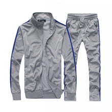 Load image into Gallery viewer, Brand Men Sportswear Sets Running Sports Fitness Tracksuit Male Two Pieces Sweatshirt+Sweatpant Gym Clothing Trainingspak Mannen