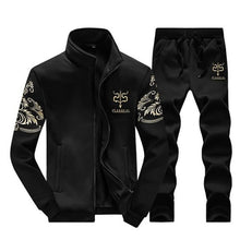 Load image into Gallery viewer, Brand Men Sportswear Sets Running Sports Fitness Tracksuit Male Two Pieces Sweatshirt+Sweatpant Gym Clothing Trainingspak Mannen
