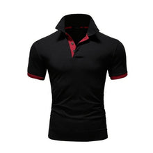 Load image into Gallery viewer, Summer short Sleeve Polo Shirt men Turn-over Collar fashion casual Slim Breathable Solid Color Business polos TJWLKJ