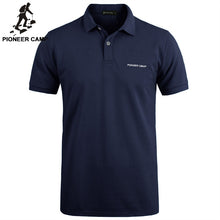 Cargar imagen en el visor de la galería, Pioneer Camp-Polo para hombre, ropa informal de negocios, Polo liso de manga corta, algodón puro de alta calidad