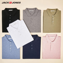 Cargar imagen en el visor de la galería, Polo JackJones de algodón de Color liso con cuello vuelto para hombre 219106516