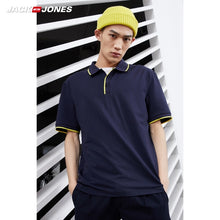Cargar imagen en el visor de la galería, Polo JackJones de algodón de Color liso con cuello vuelto para hombre 219106516