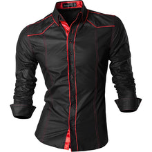 Cargar imagen en el visor de la galería, Jeansian primavera otoño características camisas hombres Casual Jeans camisa nueva llegada manga larga Casual Slim Fit camisas masculinas Z034