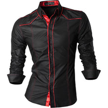 Cargar imagen en el visor de la galería, Jeansian primavera otoño características camisas hombres Casual Jeans camisa nueva llegada manga larga Casual Slim Fit camisas masculinas Z034