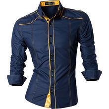 Cargar imagen en el visor de la galería, Jeansian primavera otoño características camisas hombres Casual Jeans camisa nueva llegada manga larga Casual Slim Fit camisas masculinas Z034