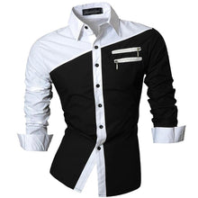 Cargar imagen en el visor de la galería, Jeansian primavera otoño características camisas hombres Casual Jeans camisa nueva llegada manga larga Casual Slim Fit camisas masculinas Z034