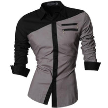 Cargar imagen en el visor de la galería, Jeansian primavera otoño características camisas hombres Casual Jeans camisa nueva llegada manga larga Casual Slim Fit camisas masculinas Z034